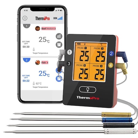 LCD Bluetooth Enabled Grill/Meat Thermometer